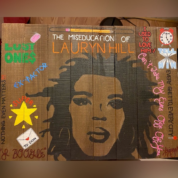 1of1 “The Miseducation of Lauryn Hill” Art Piece by Joy<3 of Joyful Creations - Picture 1 of 2